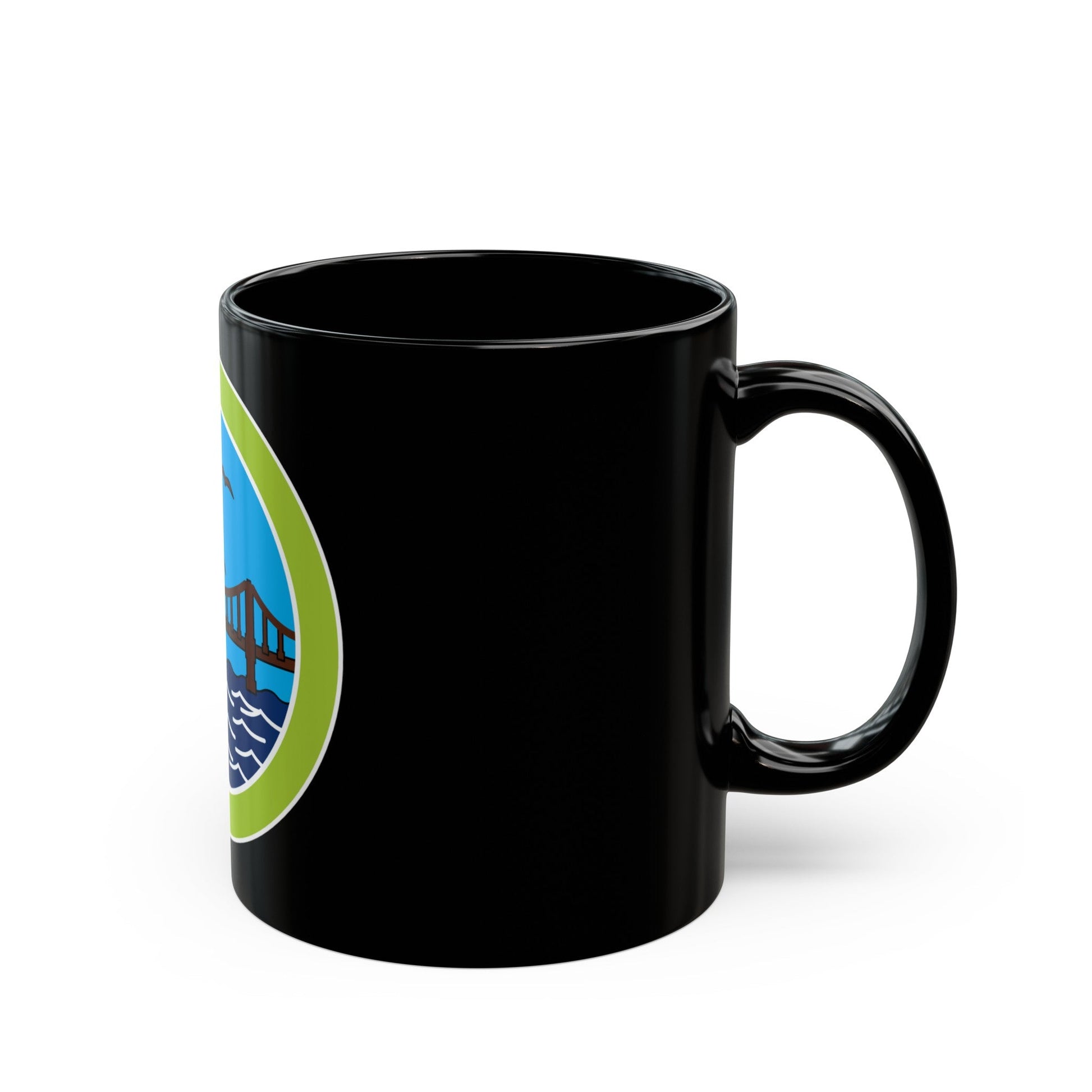 Engineering (Boy Scout Merit Badge) Black Coffee Mug-The Sticker Space