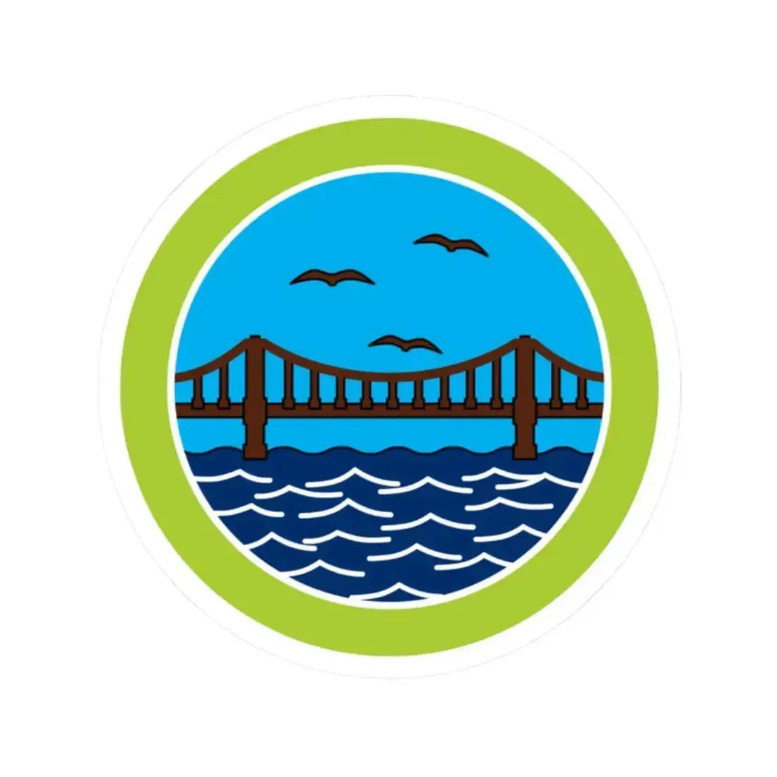 Engineering (Boy Scout Merit Badge) STICKER Vinyl Kiss-Cut Decal 2 Inch White - The Sticker Space