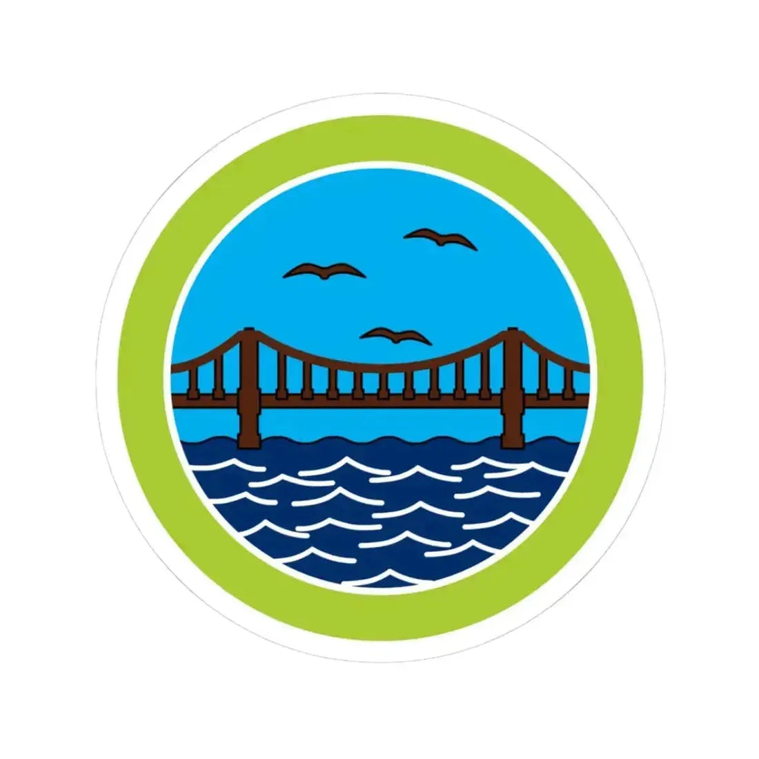 Engineering (Boy Scout Merit Badge) STICKER Vinyl Kiss-Cut Decal 3 Inch White - The Sticker Space