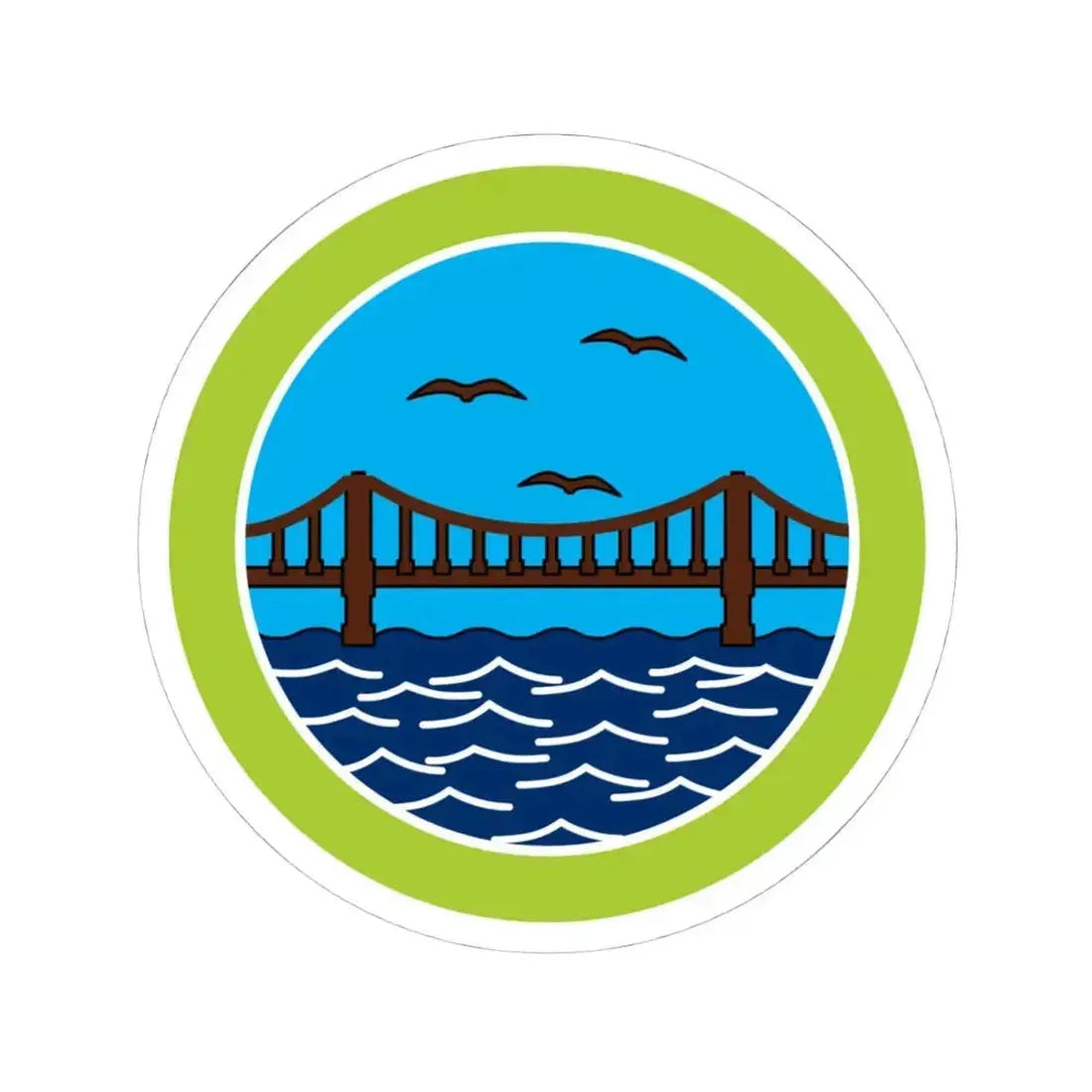 Engineering (Boy Scout Merit Badge) STICKER Vinyl Kiss-Cut Decal 4 Inch White - The Sticker Space