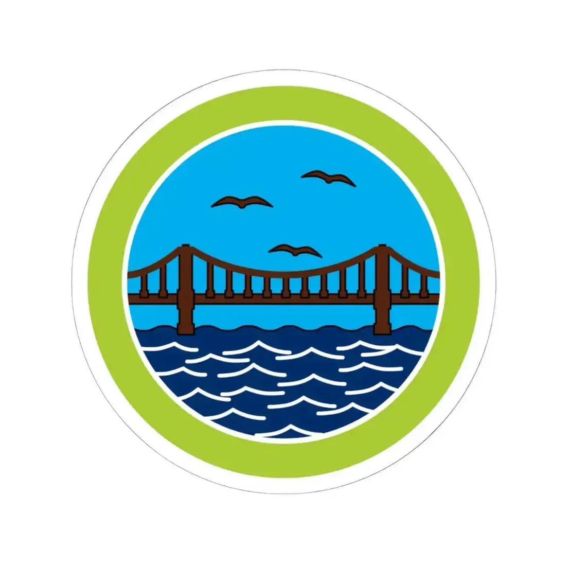 Engineering (Boy Scout Merit Badge) STICKER Vinyl Kiss-Cut Decal 6 Inch White - The Sticker Space