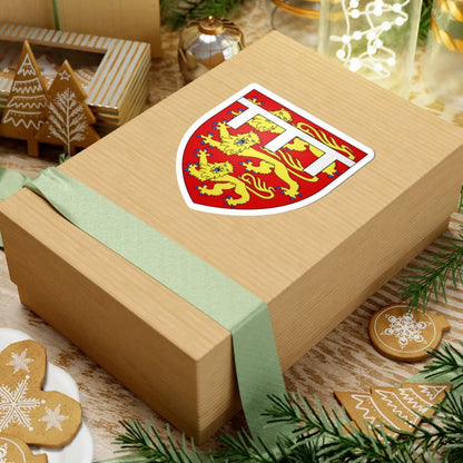 England Arms-white label (United Kingdom) (Coat of Arms) STICKER Vinyl Kiss-Cut Decal - The Sticker Space