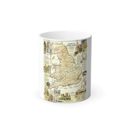 England - Medieval (1979) (Map) Color Changing Mug 11oz-11oz-The Sticker Space