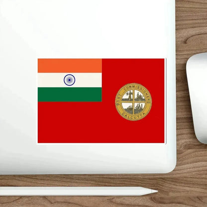Ensign of Commissioners of the Port of Calcutta (India) STICKER Vinyl Die-Cut Decal - The Sticker Space