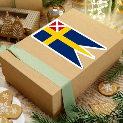 Ensign of Sweden and Norway 1815-1844 (Estonia) STICKER Vinyl Kiss-Cut Decal - The Sticker Space
