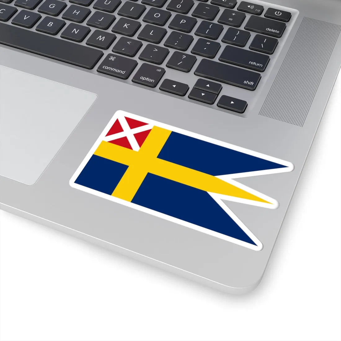 Ensign of Sweden and Norway 1815-1844 (Estonia) STICKER Vinyl Kiss-Cut Decal - The Sticker Space
