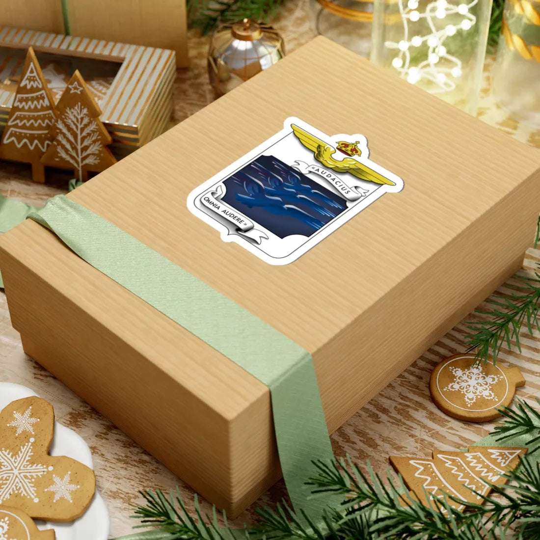 Ensign of the 14º Stormo BT coat of arms of the Italian Air Force (Italy) (Coat of Arms) STICKER Vinyl Kiss-Cut Decal - The Sticker Space