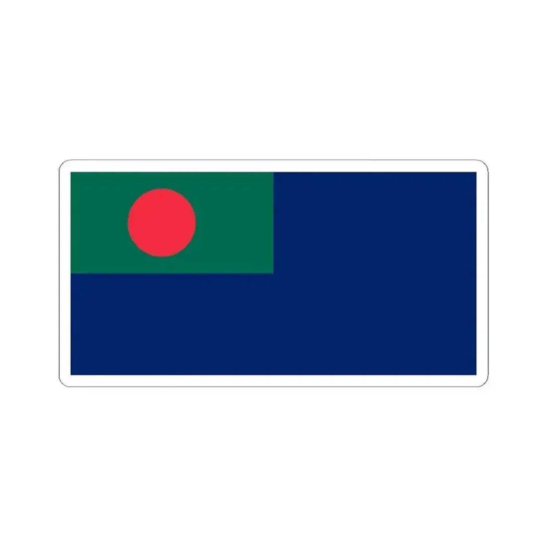 Ensign of the Bangladesh Coast Guard (Bangladesh) STICKER Vinyl Kiss-Cut Decal 4 Inch White - The Sticker Space