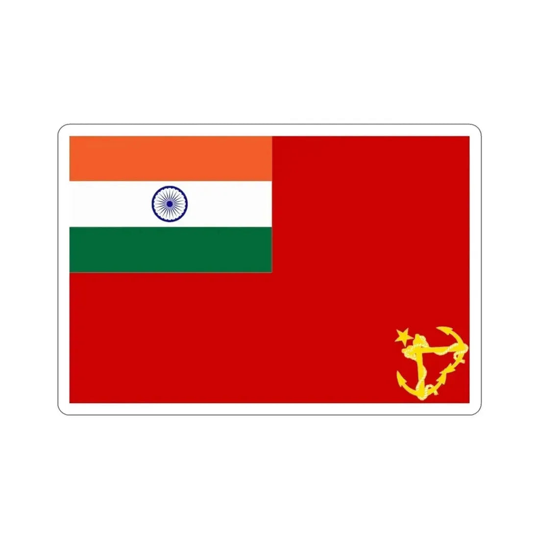 Ensign of the Bombay Harbour Trust (India) STICKER Vinyl Die-Cut Decal 4 Inch - The Sticker Space