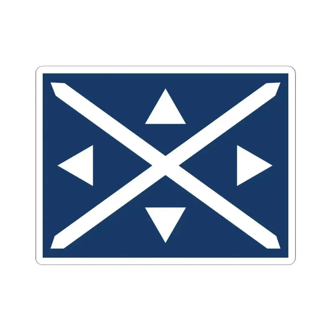 Ensign of the Chinese Salt Administration 1912-1929 (China) STICKER Vinyl Kiss-Cut Decal 3 Inch White - The Sticker Space