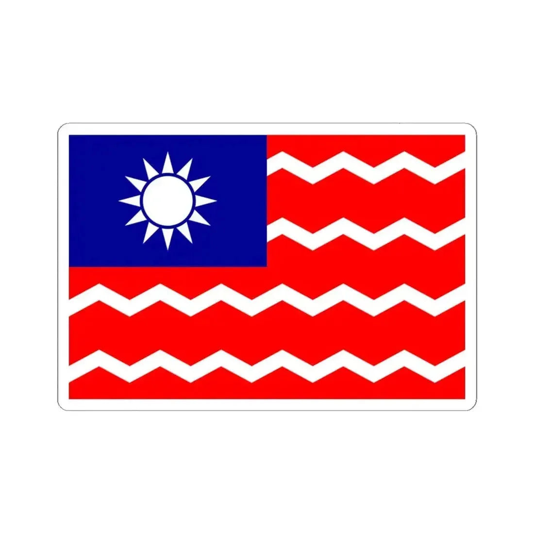 Ensign of the Chinese Water Police (China) STICKER Vinyl Kiss-Cut Decal 6 Inch White - The Sticker Space