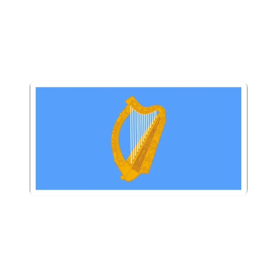 Ensign of the National Yacht Club Ireland pre-1945 (Ireland) STICKER Vinyl Kiss-Cut Decal 2 Inch White - The Sticker Space