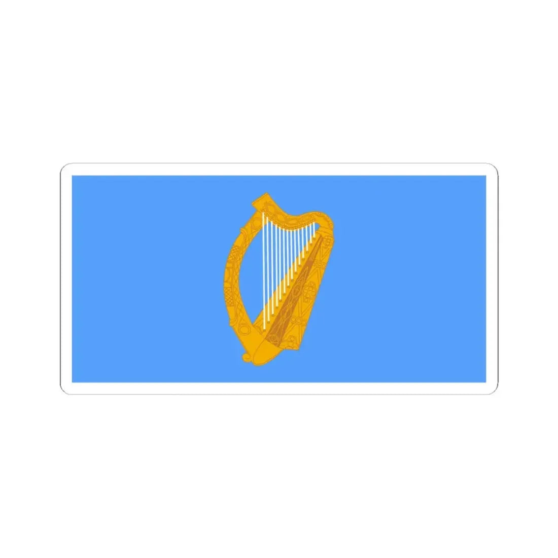 Ensign of the National Yacht Club Ireland pre-1945 (Ireland) STICKER Vinyl Kiss-Cut Decal 3 Inch White - The Sticker Space