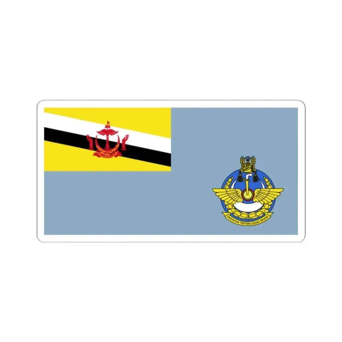 Ensign of the Royal Brunei Air Force (Brunei) STICKER Vinyl Kiss-Cut Decal 2 Inch White - The Sticker Space