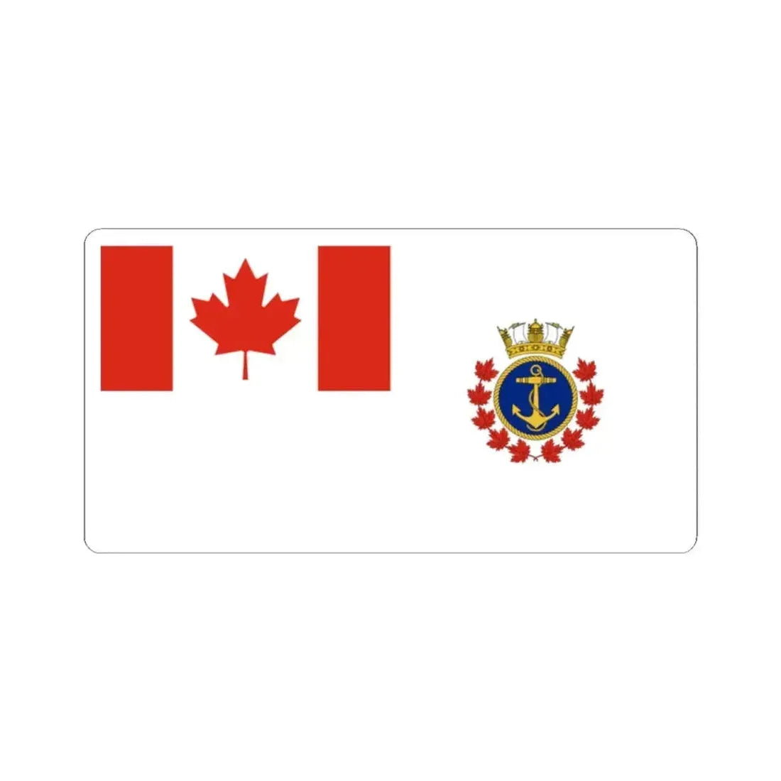 Ensign of the Royal Canadian Sea Cadets (Canada) STICKER Vinyl Kiss-Cut Decal 2 Inch White - The Sticker Space