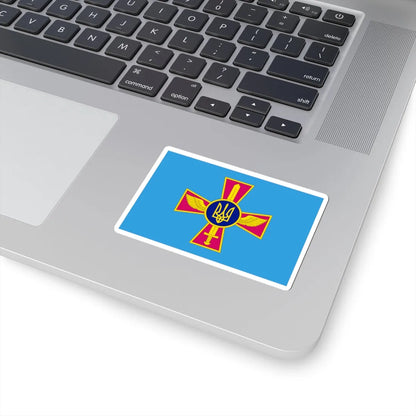 Ensign of the Ukrainian Air Force (Ukraine) STICKER Vinyl Kiss-Cut Decal - The Sticker Space