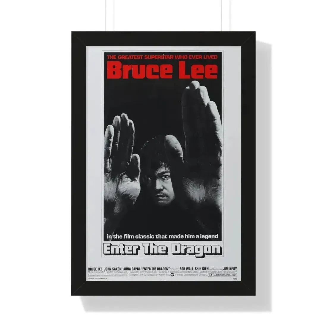 ENTER THE DRAGON (2) 1973 - Framed Movie Poster 16″ x 24″ Black - The Sticker Space