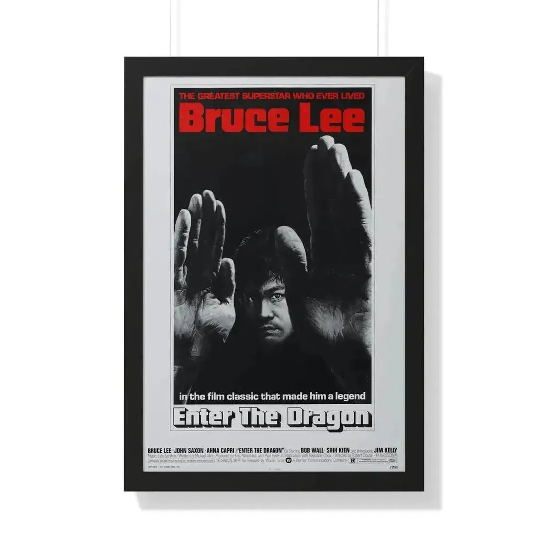 ENTER THE DRAGON (2) 1973 - Framed Movie Poster 20" x 30" Black - The Sticker Space