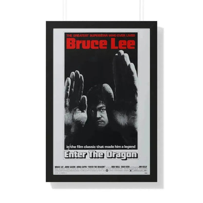ENTER THE DRAGON (2) 1973 - Framed Movie Poster 20" x 30" Black - The Sticker Space
