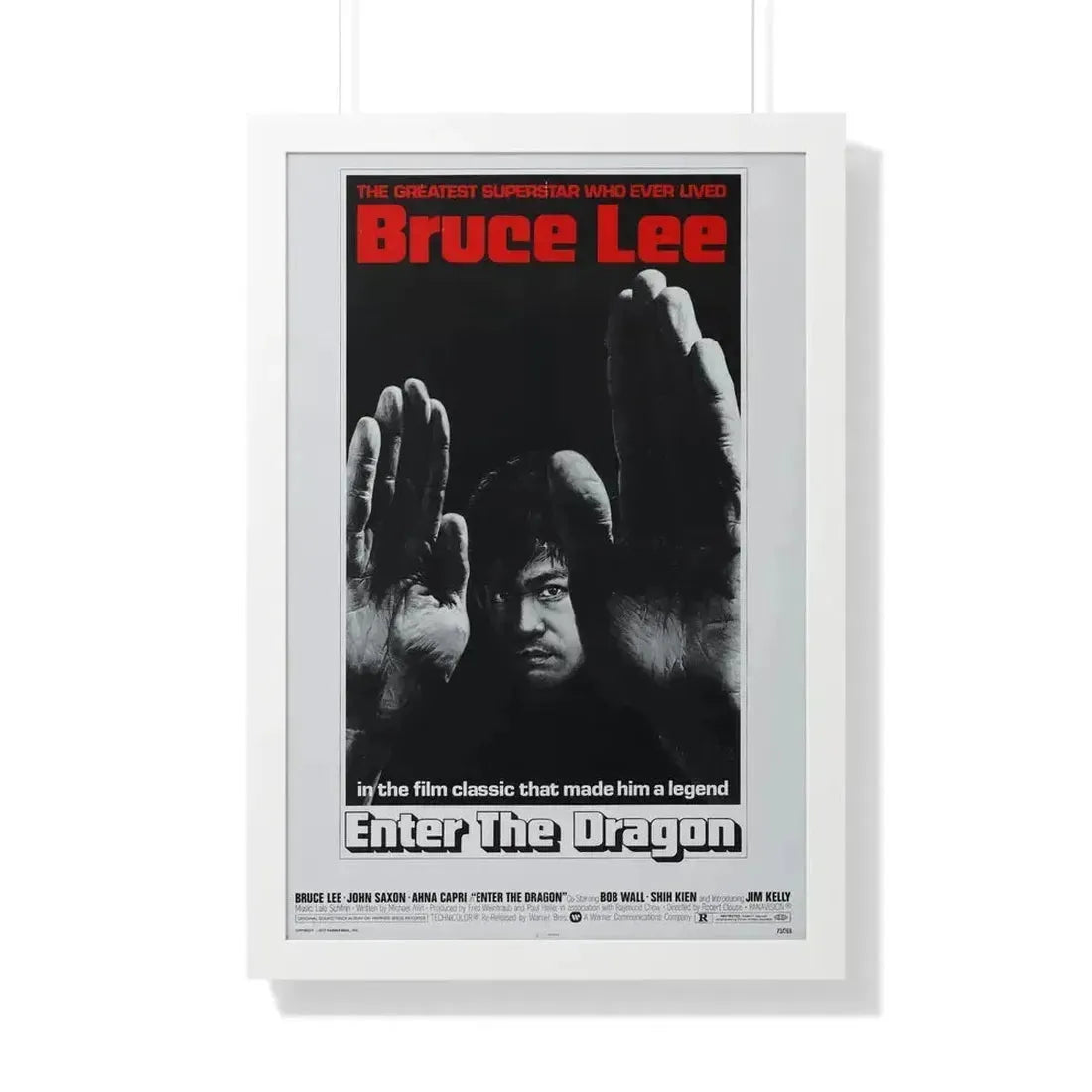 ENTER THE DRAGON (2) 1973 - Framed Movie Poster 20" x 30" White - The Sticker Space
