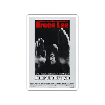 ENTER THE DRAGON (2) 1973 Movie Poster STICKER Vinyl Die-Cut Decal 6 Inch - The Sticker Space