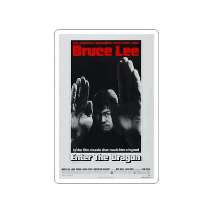 ENTER THE DRAGON (2) 1973 Movie Poster STICKER Vinyl Die-Cut Decal - The Sticker Space