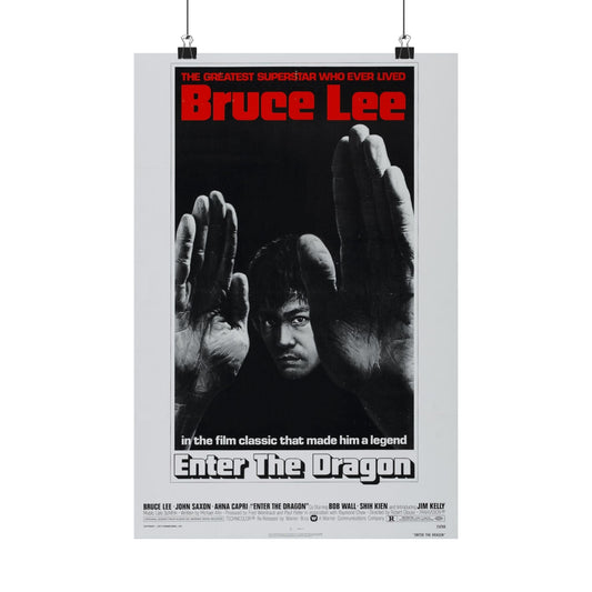 ENTER THE DRAGON (2) 1973 - Paper Movie Poster-12″ x 18″-The Sticker Space