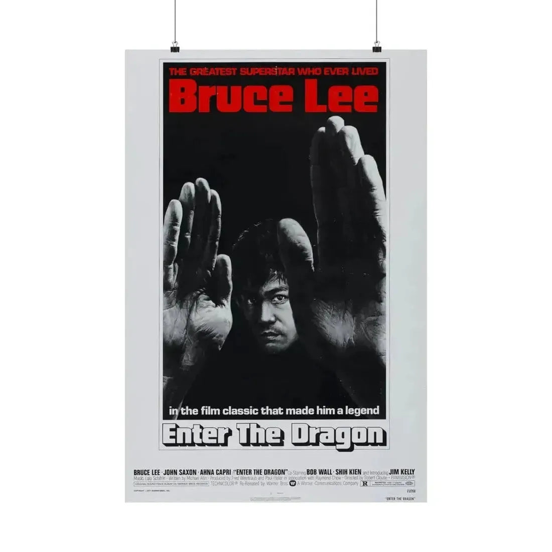 ENTER THE DRAGON (2) 1973 - Paper Movie Poster - The Sticker Space