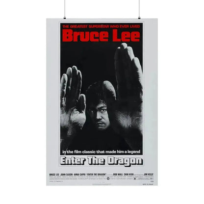 ENTER THE DRAGON (2) 1973 - Paper Movie Poster - The Sticker Space