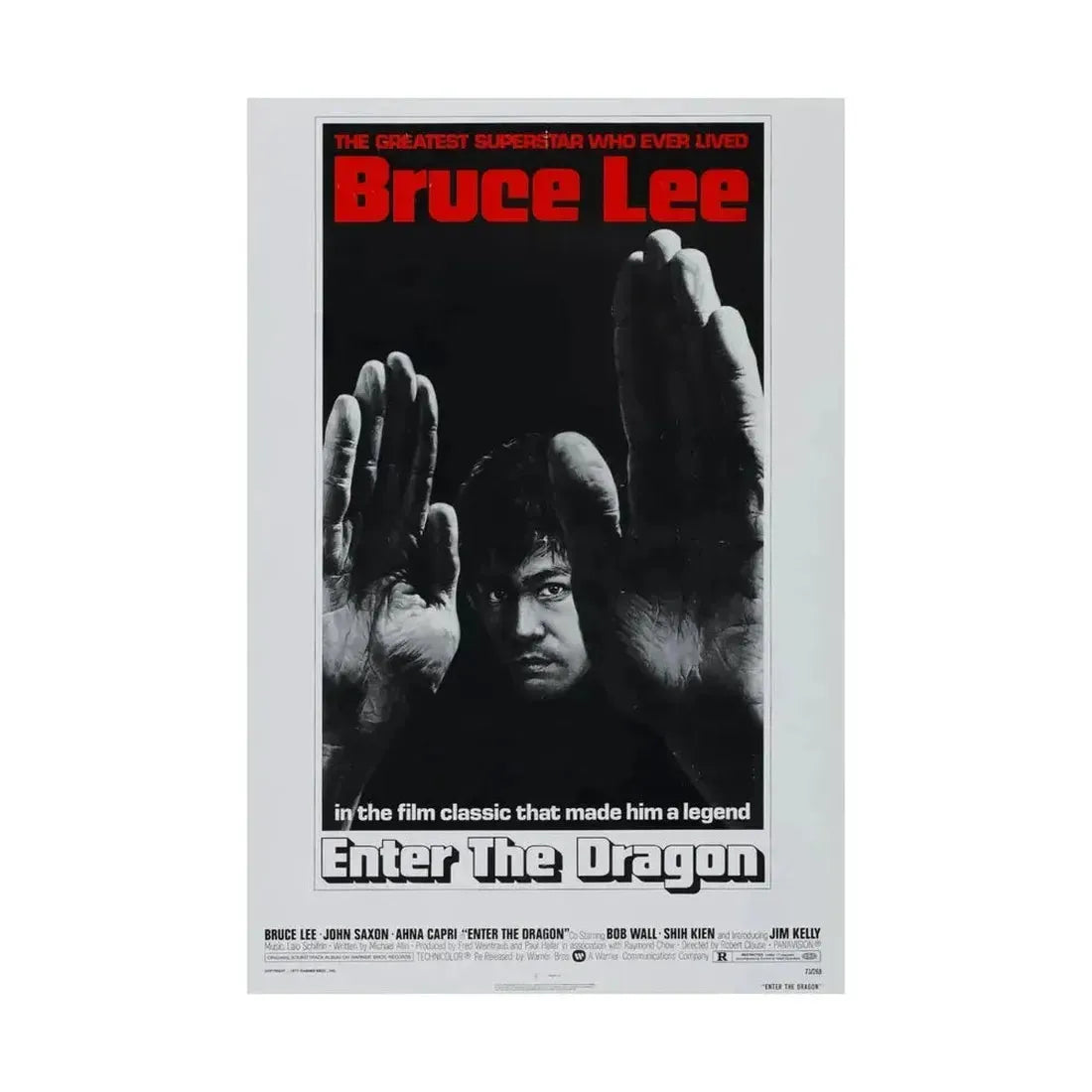 ENTER THE DRAGON (2) 1973 - Paper Movie Poster - The Sticker Space