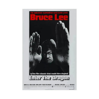ENTER THE DRAGON (2) 1973 - Paper Movie Poster - The Sticker Space
