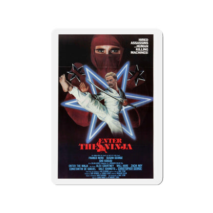 ENTER THE NINJA 1981 Movie Poster - Die-Cut Magnet-2" x 2"-The Sticker Space