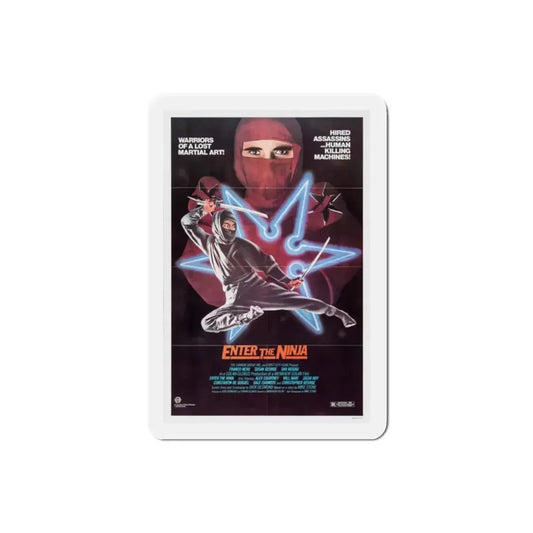 Enter the Ninja 1981 Movie Poster Refrigerator Magnet 2 Inch - The Sticker Space
