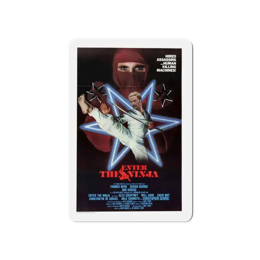ENTER THE NINJA 1981 Movie Poster - Refrigerator Magnet 6 Inch - The Sticker Space