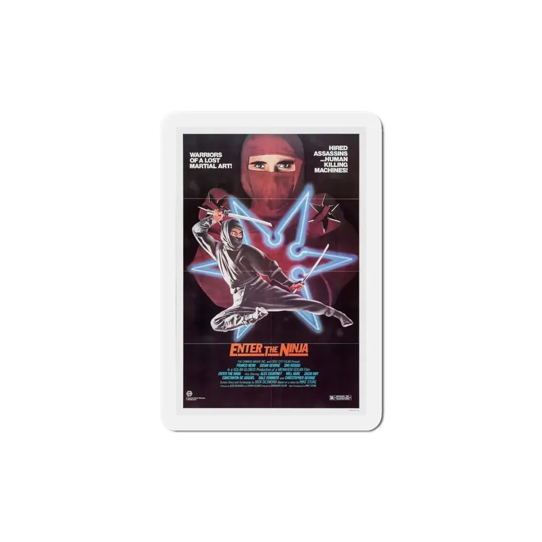 Enter the Ninja 1981 Movie Poster Refrigerator Magnet - The Sticker Space