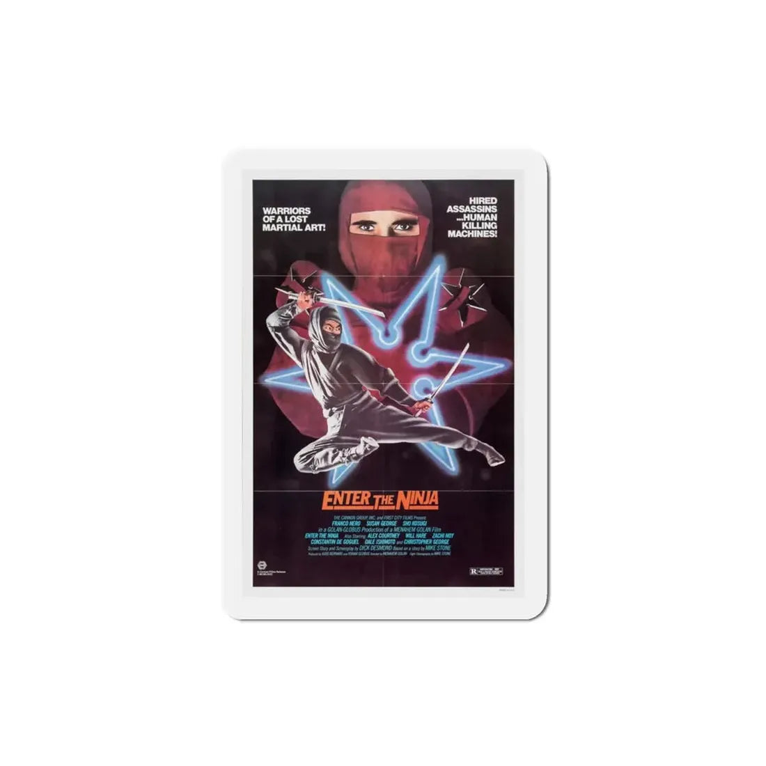 Enter the Ninja 1981 Movie Poster Refrigerator Magnet - The Sticker Space