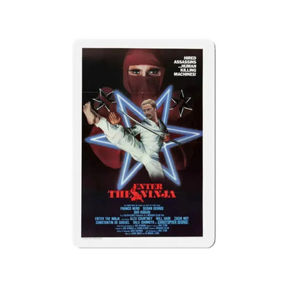 ENTER THE NINJA 1981 Movie Poster - Refrigerator Magnet - The Sticker Space