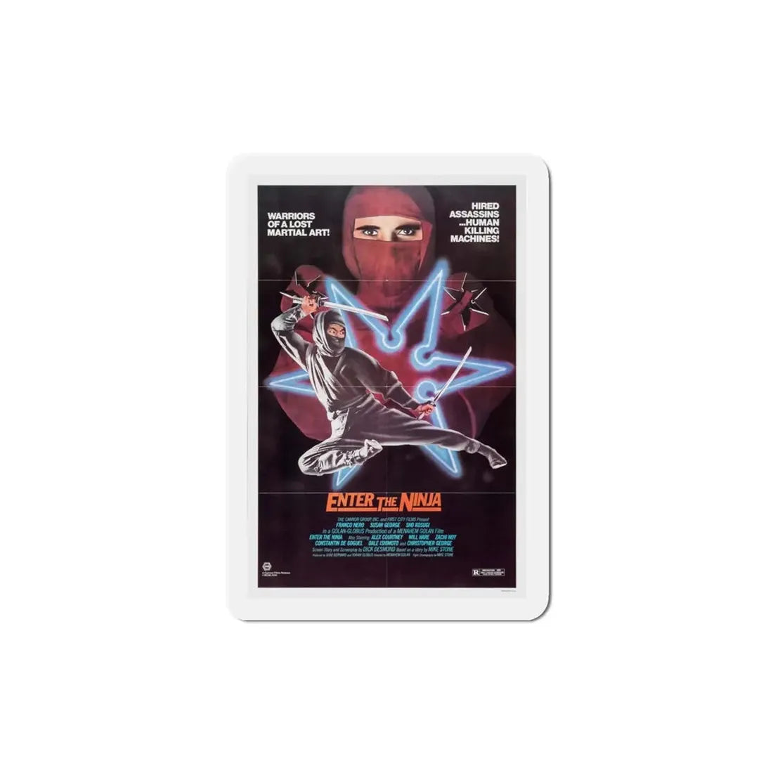 Enter the Ninja 1981 Movie Poster Refrigerator Magnet - The Sticker Space