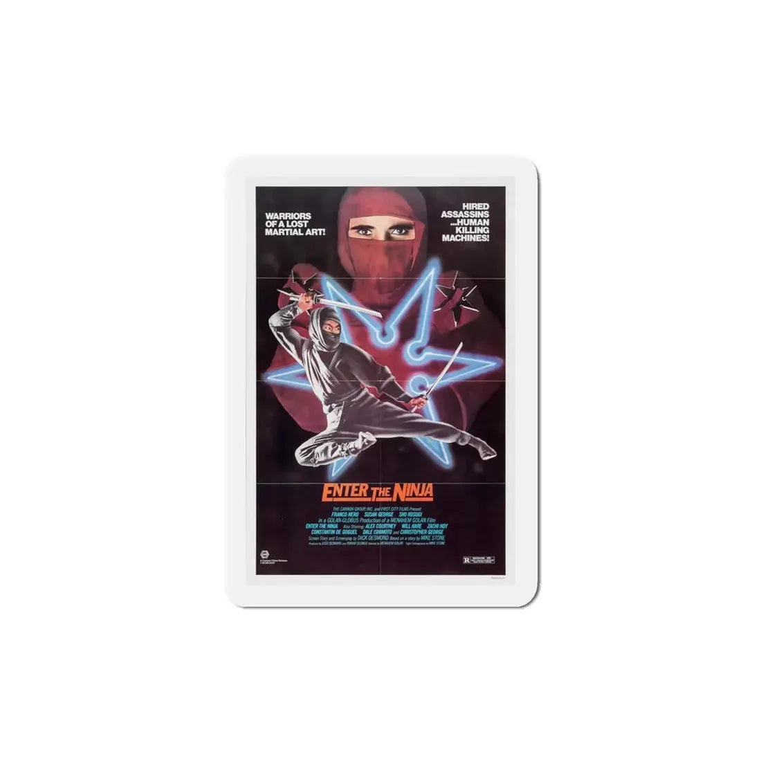 Enter the Ninja 1981 Movie Poster Refrigerator Magnet - The Sticker Space