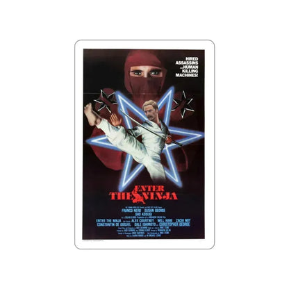 ENTER THE NINJA 1981 Movie Poster STICKER Vinyl Die-Cut Decal 3 Inch - The Sticker Space