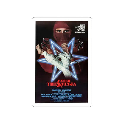 ENTER THE NINJA 1981 Movie Poster STICKER Vinyl Die-Cut Decal - The Sticker Space