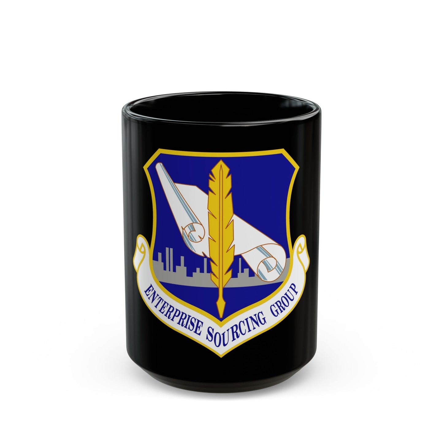 Enterprise Sourcing Group (U.S. Air Force) Black Coffee Mug-15oz-The Sticker Space