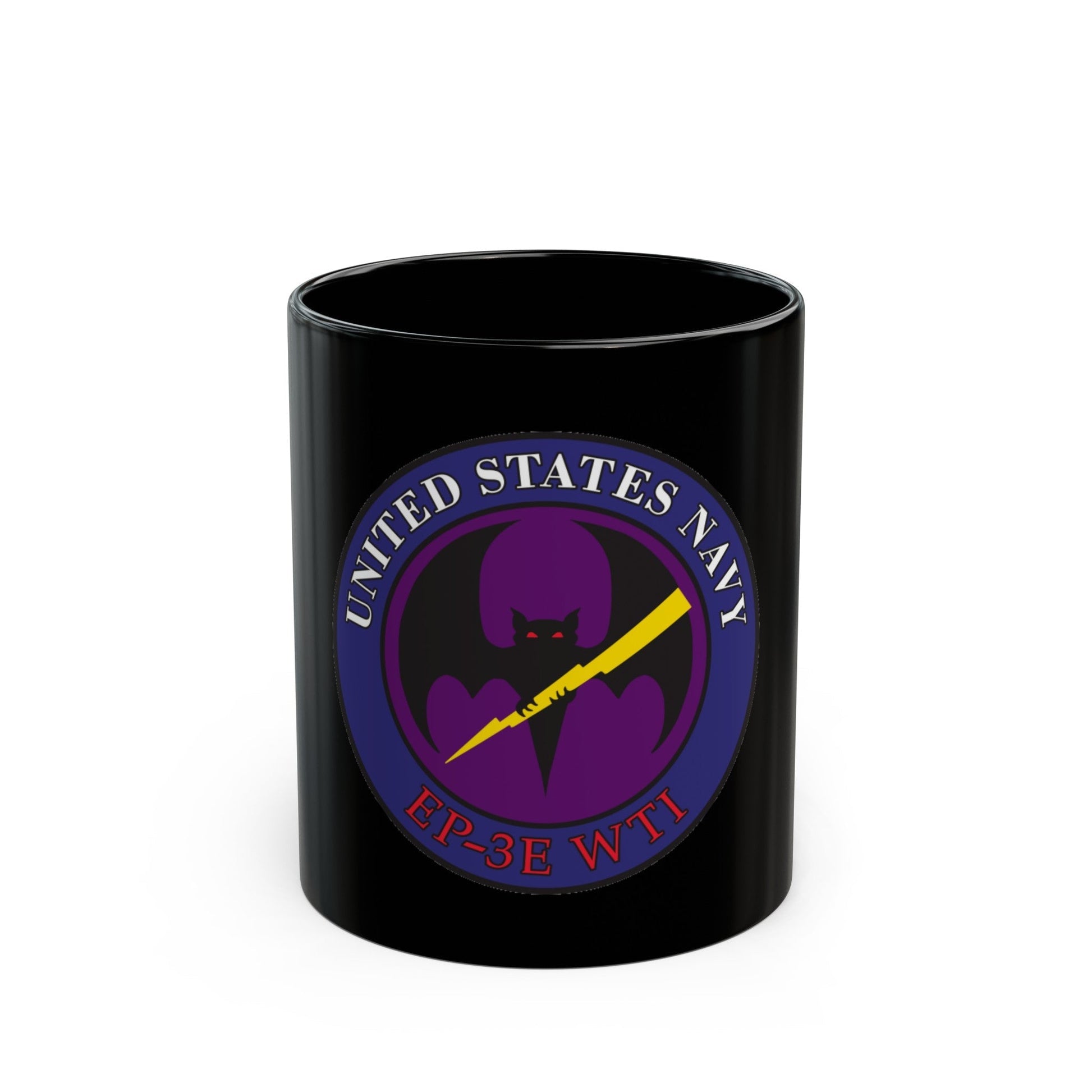 EP 3E WTI Weapons Tactics Instructor (U.S. Navy) Black Coffee Mug-11oz-The Sticker Space