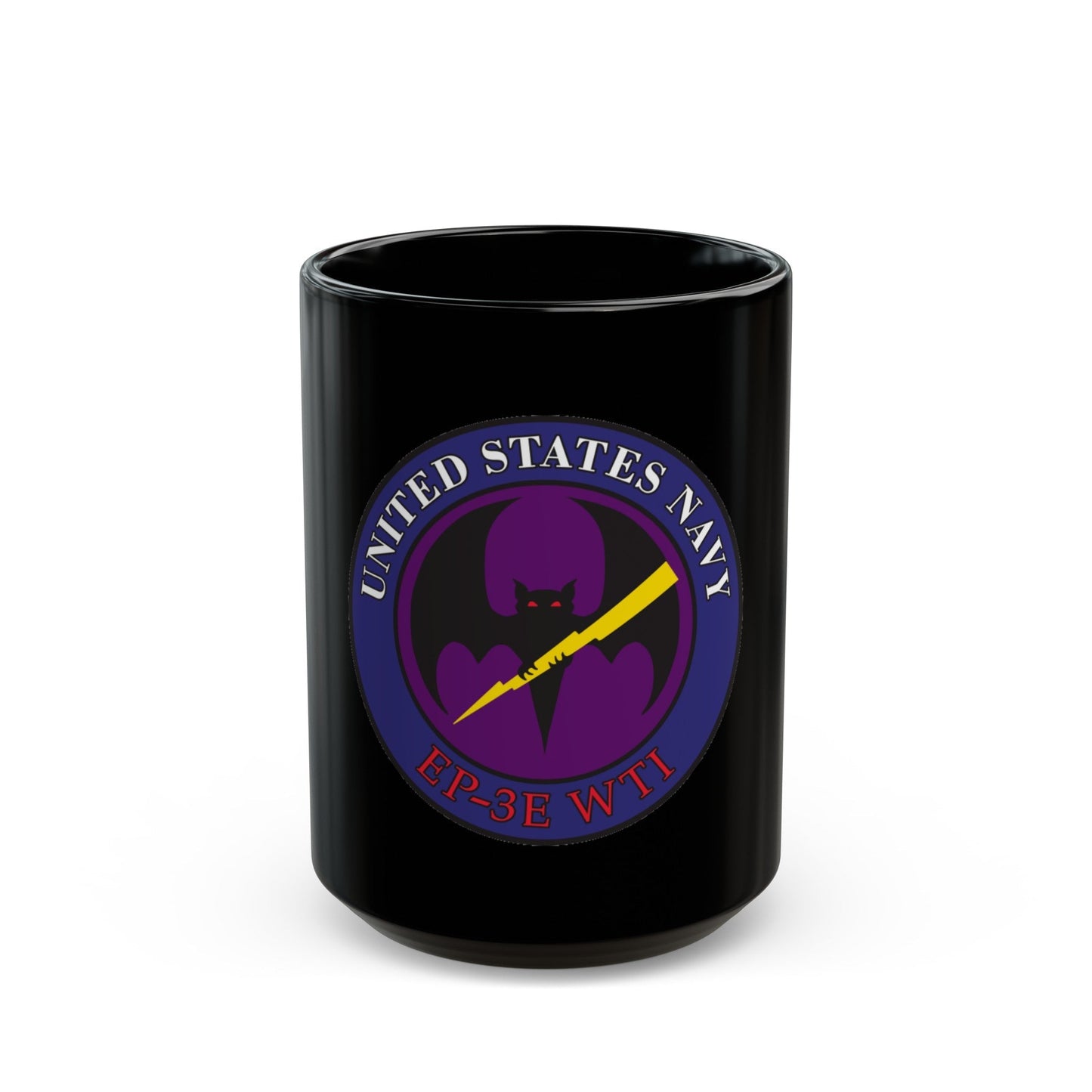 EP 3E WTI Weapons Tactics Instructor (U.S. Navy) Black Coffee Mug-15oz-The Sticker Space