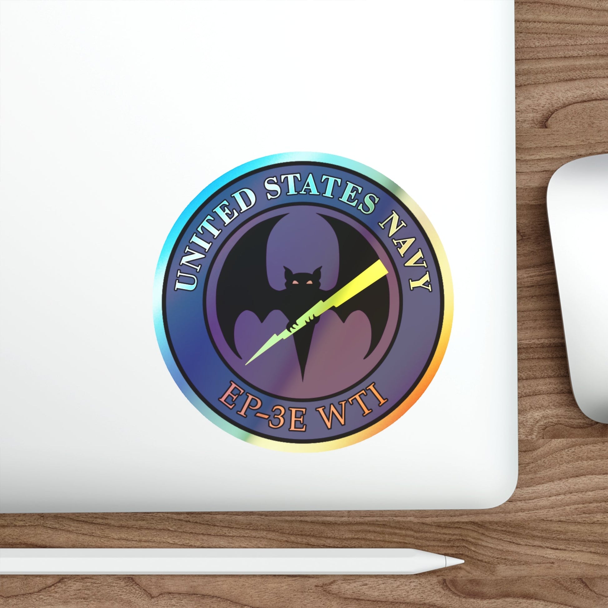 EP 3E WTI Weapons Tactics Instructor (U.S. Navy) Holographic STICKER Die-Cut Vinyl Decal-The Sticker Space
