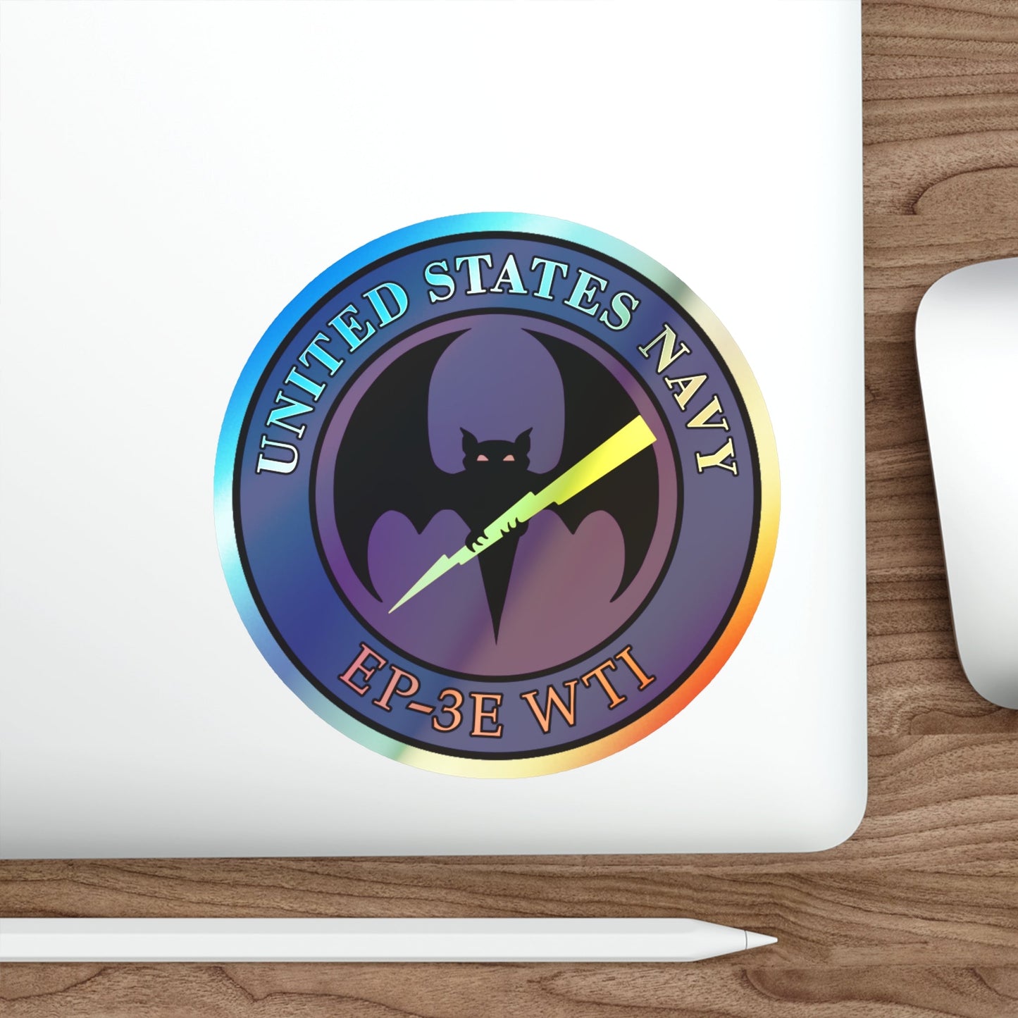 EP 3E WTI Weapons Tactics Instructor (U.S. Navy) Holographic STICKER Die-Cut Vinyl Decal-The Sticker Space