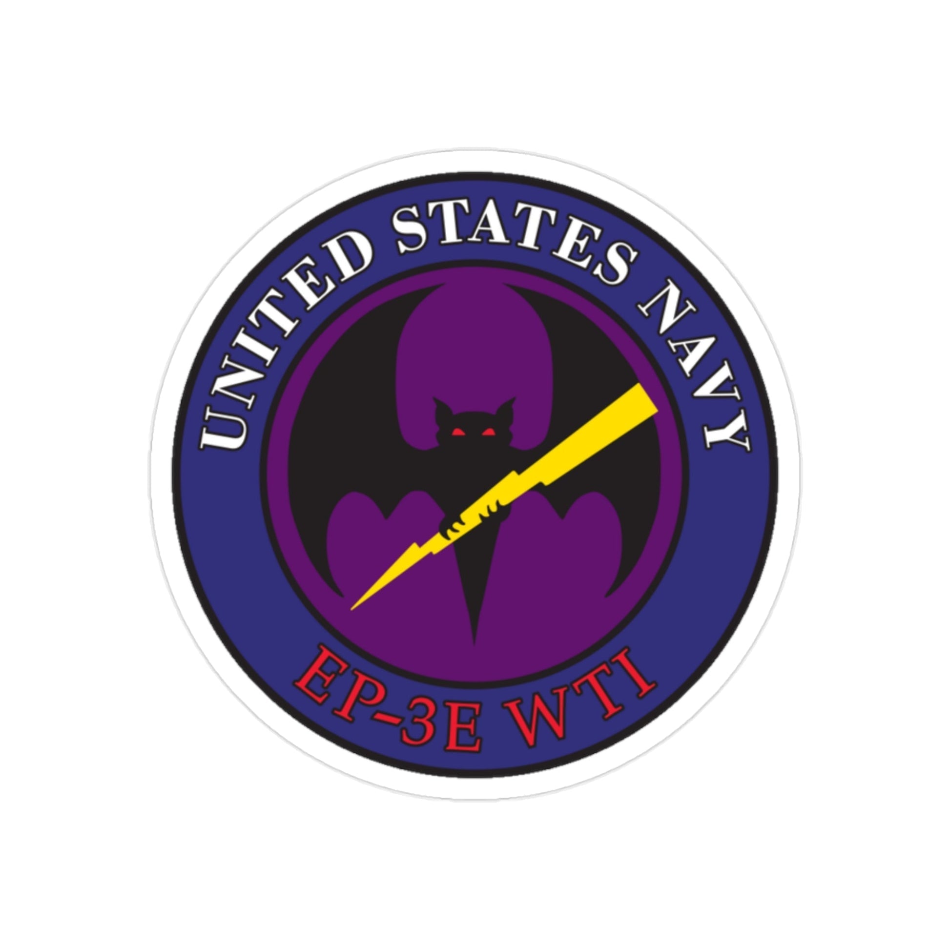 EP 3E WTI Weapons Tactics Instructor (U.S. Navy) Transparent STICKER Die-Cut Vinyl Decal-2 Inch-The Sticker Space