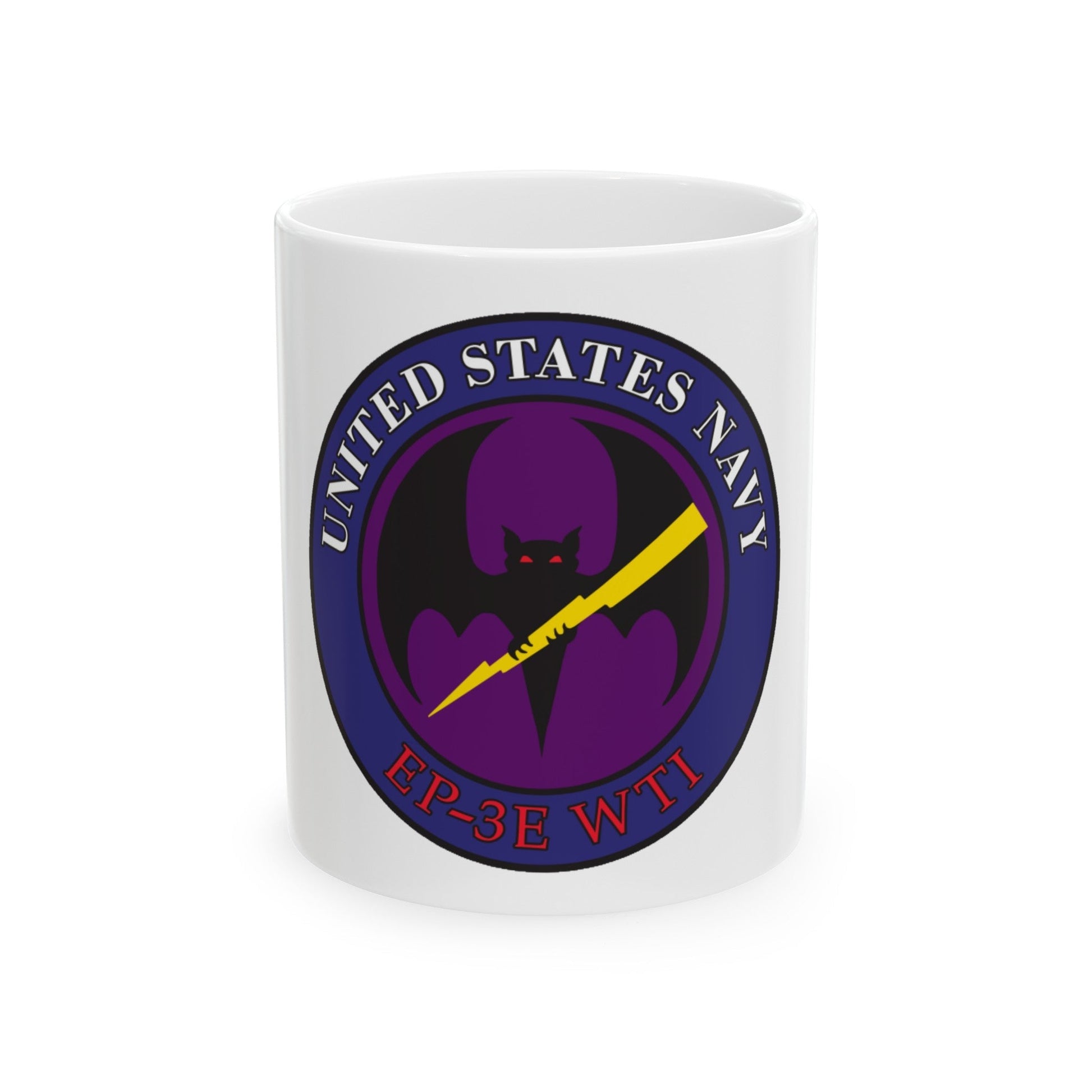 EP 3E WTI Weapons Tactics Instructor (U.S. Navy) White Coffee Mug-11oz-The Sticker Space