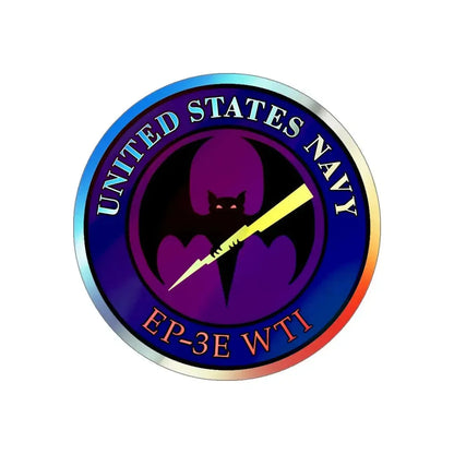 EP 3E WTI Weapons Tactics Instructor (U.S. Navy) Holographic STICKER Die-Cut Vinyl Decal 5 Inch Holographic - The Sticker Space