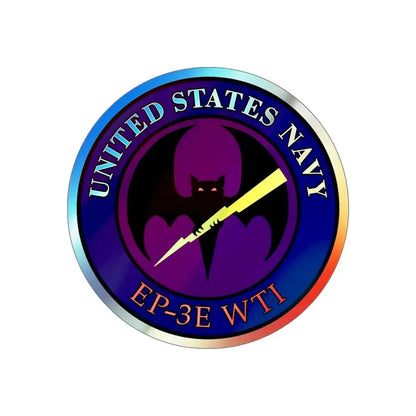 EP 3E WTI Weapons Tactics Instructor (U.S. Navy) Holographic STICKER Die-Cut Vinyl Decal 6 Inch Holographic - The Sticker Space